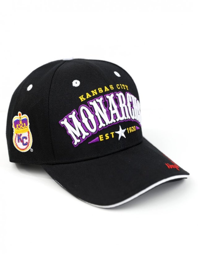 Kansas City Monarchs Hats: Negro League Ivory/Red Snapback Hat